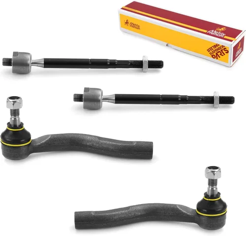 Vista 39 de Metrix Premium Chassis Parts - Kit de 4 piezas de extremos de barra de acoplamiento frontal exterior e interior compatible con Nissan Pathfinder