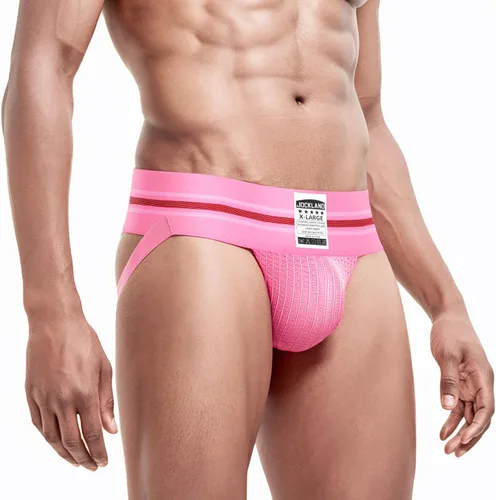 Vista 8 de Jock Straps para hombre, ropa interior atlética de banda ancha de 3' Negro