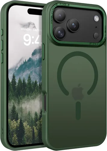 Vista 16 de GaoBao Funda magnética para iPhone 12 y iPhone 12 Pro, compatible con MagSafe, ajuste delgado, a prueba de golpes, translúcido, mate, funda Marrón