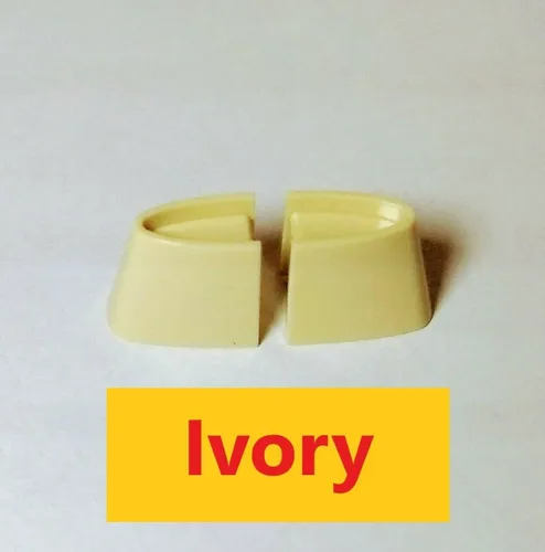 Vista 2 de Pareja de repuesto compatible (2 piezas) de perillas divididas para reguladores Lutron Skylark y control de ventilador (MARFIL)