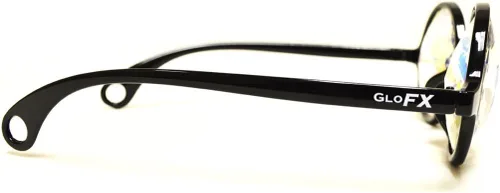 Vista 5 de Gafas negras con efecto caleidoscopio GloFX, difracción prisma arcoiris