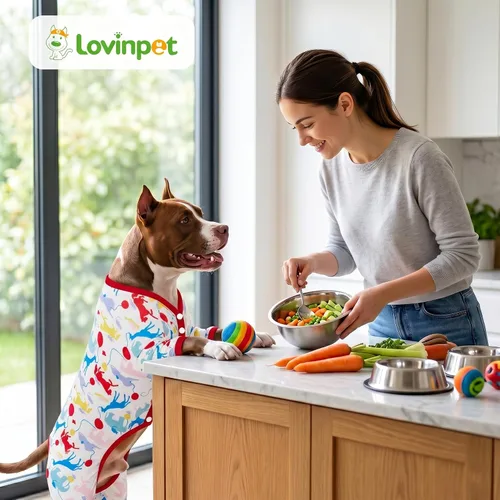 Vista 8 de LovinPet Pijama gigante para perros grandes, camisa de recuperación quirúrgica para perros grandes, pijamas para mascotas para perros, para dejar