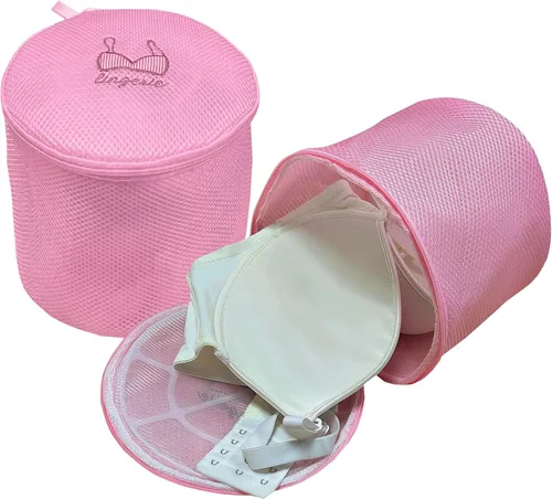 Vista 8 de 10 bolsas de lavandería de malla para lavado, bolsas de lavandería duraderas de doble capa de malla de panal para ropa delicada, 12 x 16 pulgadas