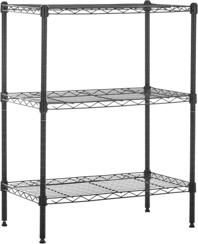Vista 16 de Amazon Basics Estante organizador ajustable de alambre de acero resistente con 3 estantes para cocina, garaje, 23.2 pulgadas de largo x 13.4