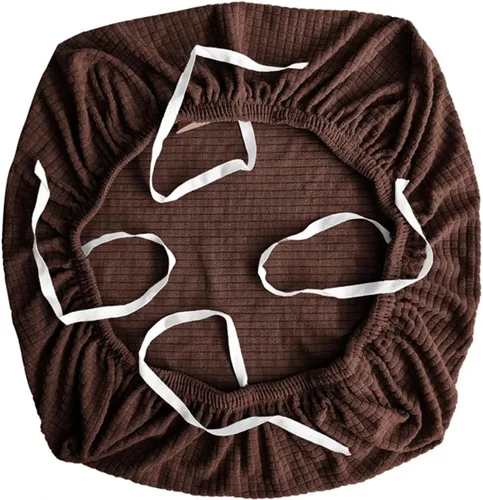 Vista 10 de Sunnyway Funda elástica para asiento de silla de oficina, funda elástica para silla con correas de amarre, funda para silla de comedor, lavable a