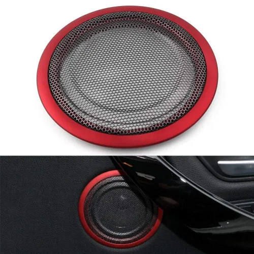 Vista 7 de Cubierta de altavoz de audio para puerta de automóvil para BMW Serie 3 F30 F35, 4 Series F32 F33 F36 todos los años, color negro