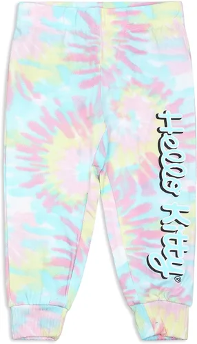 Vista 5 de Hello Kitty Conjunto de sudadera con capucha y pantalón deportivo para niñas, niños pequeños y pequeños, multicolor