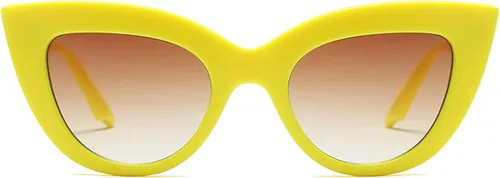Vista 2 de Freckles Mark Gafas de sol retro vintage para mujer con protección UV400 café Tortoiseshell
