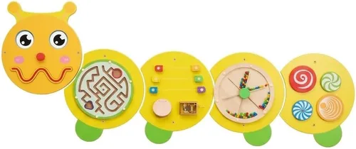 Vista 7 de Monläurd® Tablero Ocupado Montessori de Búho - Panel de Pared Sensorial para Niños Pequeños, Tablero de Actividad de Madera para Niños de 6M+