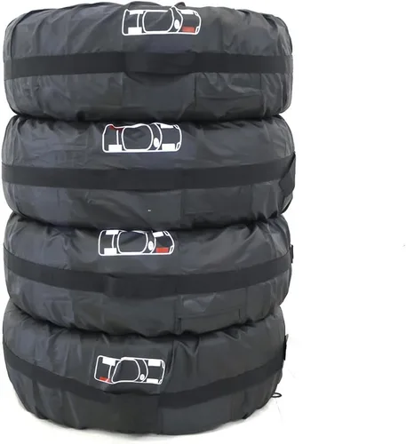 Vista 6 de FLR Cubierta de neumático de 31 pulgadas de diámetro, plegables, con 4 fundas de protección de fieltro de rueda, bolsas de almacenamiento
