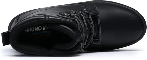 Vista 4 de Bruno Marc Botas de nieve impermeables aisladas para hombre, botas de trabajo para senderismo y exteriores