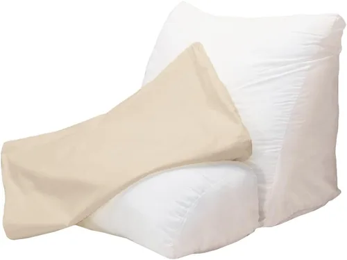 Vista 2 de Contour Protector de funda de almohada, color beige estándar (20 pulgadas de ancho) (paquete de 2)