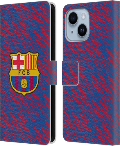Vista 87 de Head Case Designs Funda de piel con licencia oficial del FC Barcelona Barca Crest Patterns, tipo cartera, compatible con Apple iPhone 11