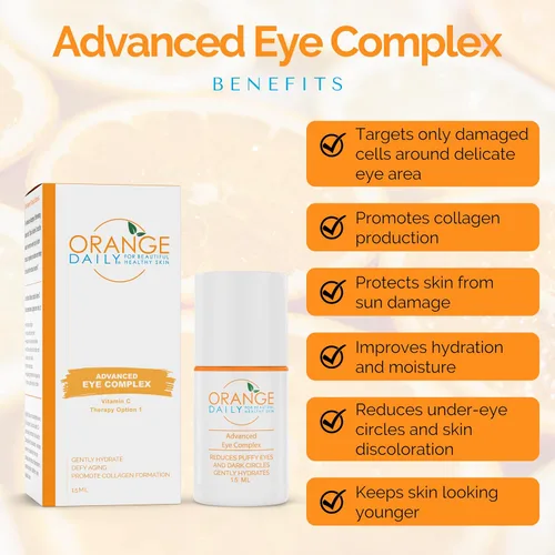 Vista 2 de Vitamina C Advanced Eye Complex para hidratar, reafirmar y reducir las líneas finas, 0.5 onzas líquidas