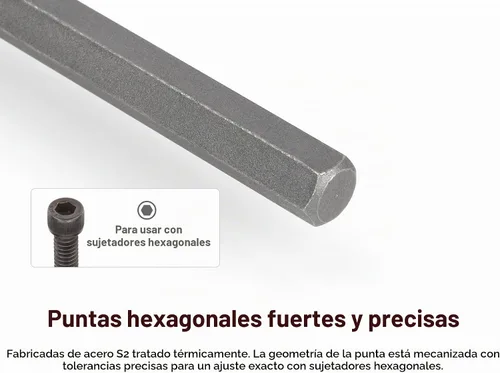 Vista 2 de TEKTON 3/8 Pulgadas de unidad x 5 mm de largo Juego de llaves hexagonales SHB13404