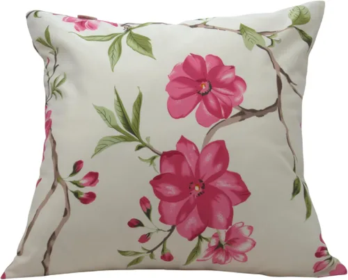 Vista 34 de TangDepot - Fundas de almohada decorativas 100% de algodón con estampado floral, fundas de almohada hechas a mano - (12 x 12 pulgadas, Negro Claro)