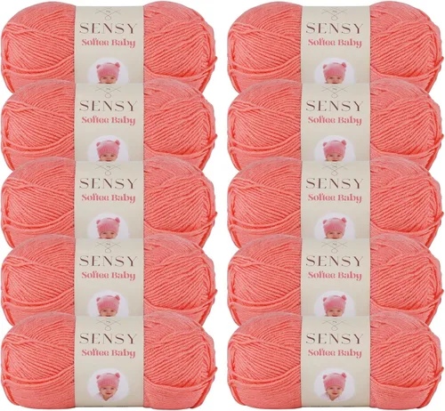 Vista 37 de Sensy Softee Hilo para Bebé, 3.5 oz, 275 yardas, Gauge 3 Light (Almendra)