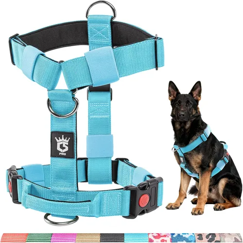 Vista 9 de TSPRO - Arnés táctico resistente para perro, sin tirones, mango superior de liberación rápida Adjustable Escape-proof Design fits Medium-Large