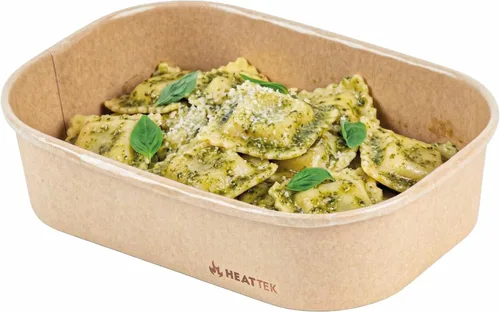 Vista 6 de Restaurantware Recipiente para llevar para microondas, 25 unidades, 16.9 onzas, caja de alimentos apta para horno, diseño resistente Kraft