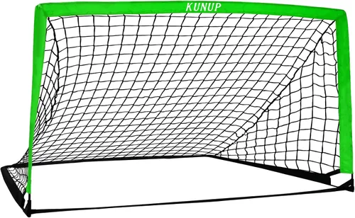 Vista 11 de Portería de fútbol portátil de 5 x 3, 6 x 4, 9 x 5 pies, para patio trasero, red de práctica de fútbol plegable con bolsa de transporte para niños
