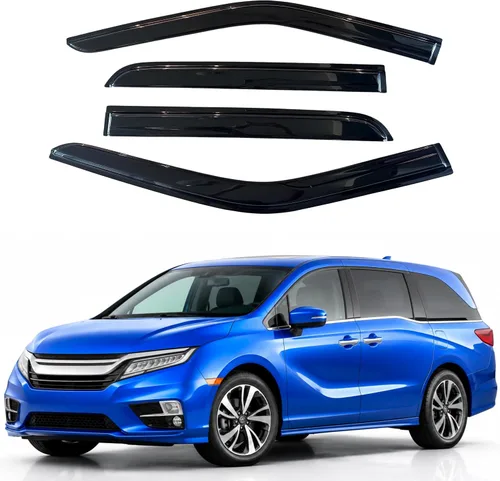 Vista 135 de Visera de ventana IG para Ford Focus Sedán y Hatchback 2012-2018, Protector de ventana lateral para lluvia y viento estilo Mugen, extra duradero