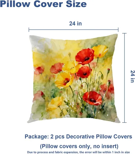 Vista 57 de Batmerry Autumn Pumpkin Templeton Throw Pillow Covers, Green Leaves Paths Forests Decorative Pillow Covers Digital Printing Blended for Couch Sofa