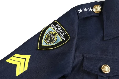Vista 5 de Neilyoshop Disfraz de policía para niños uniforme de policía disfraz de Halloween