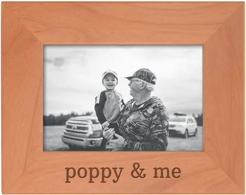Vista 33 de Personalized Gifts Grandpa Gift Grandpa and Me Grandchild - Marco de fotos de madera natural grabado de 4 x 6 pulgadas, diseño de paisaje