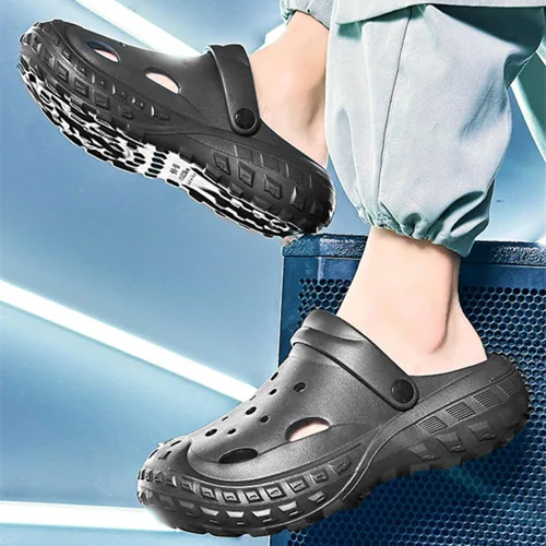 Vista 4 de Zuecos de jardín para hombre y mujer, con soporte de arco, suela gruesa, unisex, ligeros, de secado rápido, cómodos, zapatos de agua, zapatos