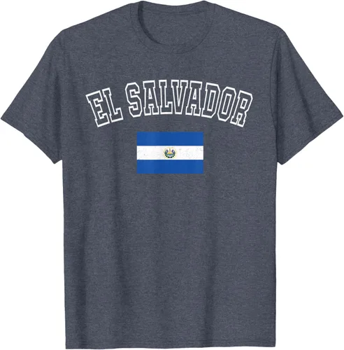 Vista 79 de Camiseta vintage con diseño de la bandera de El Salvador