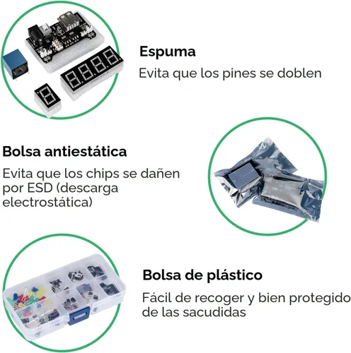 Vista 7 de Kit inicial completo para Arduino Uno R3 con tutorial (63 artículos) de Elegoo