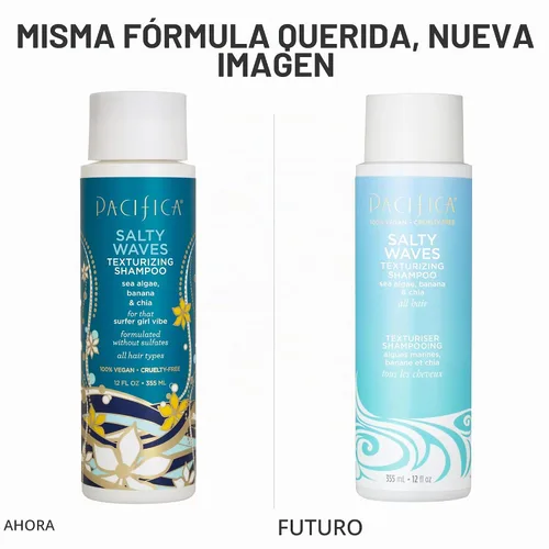Vista 6 de Pacifica Salty Waves - Champú texturizante, textura playera, aspecto desordenado, estilos de cabello, cuidado hidratante del cabello con vitamina B