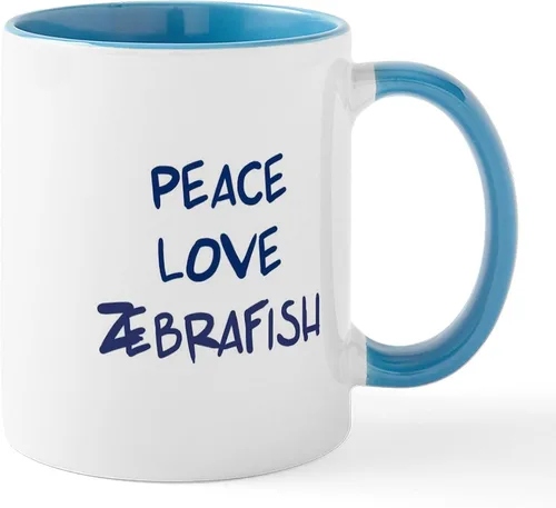 Vista 8 de CafePress I Speak Zebrafish - Taza de café de cerámica, taza de té de 11 onzas