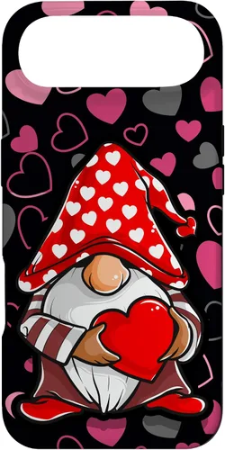 Vista 27 de Cute Gnome Valentine Heart Pattern Cozy Love Design Case for iPhone 17