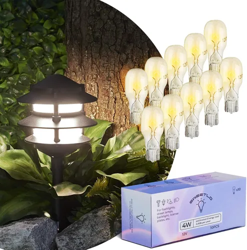 Vista 6 de SWEETLO Bombillas de repuesto T5 4w/12v 4w Camino Luz Malibu Landscape - Luces de jardín Paisajismo Bombillas de bajo voltaje - b921xf lv526 ge915