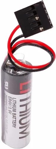 Vista 2 de ER6V 3.6V ER6VC3N - Batería de repuesto con conector JAE de 5 pines para robot Yaskawa Motoman, compatible con ER6V 479348-1