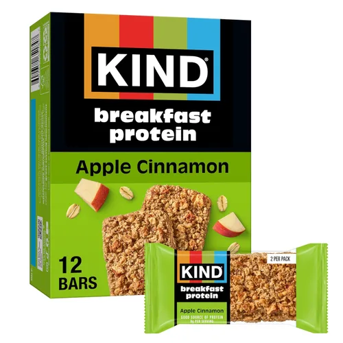 Vista 12 de KIND - Barras de proteína para el desayuno, mantequilla de almendras, snacks saludables, libres de gluten, con 8g de proteína, 6