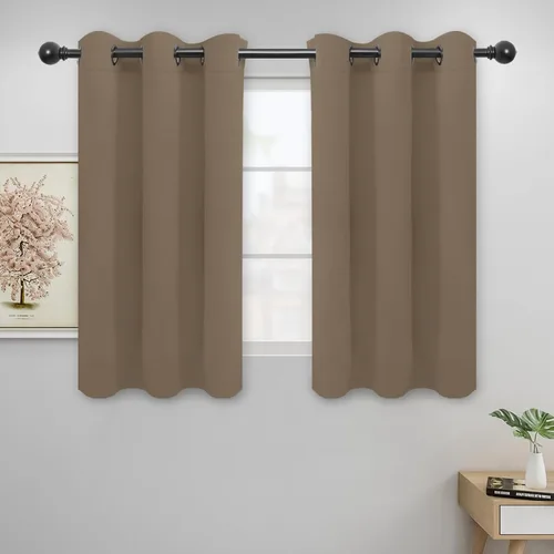 Vista 64 de Easy-Going - Cortinas opacas para dormitorio, aislamiento térmico sólido con ojales, cortinas de ventana para reducción de ruido, cortinas