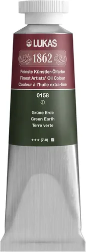 Vista 128 de Lukas 1862 Pintura al Óleo para Artistas Profesionales - Colores Tierra Amarillentos, 37 mL - Juego de 4 - Destacada Resistencia a la Luz, Sin