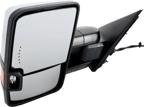 Vista 57 de Kool Vue - Espejo calefactable izquierdo para Chevrolet Silverado 1500 GMC Sierra 1500 2007-2013 plegable eléctrico con luz de señal y lámpara