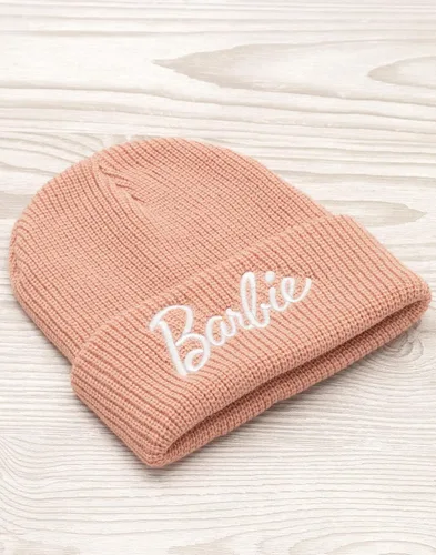 Vista 3 de Barbie Sombrero de invierno de lana de punto, Rosado, Talla única