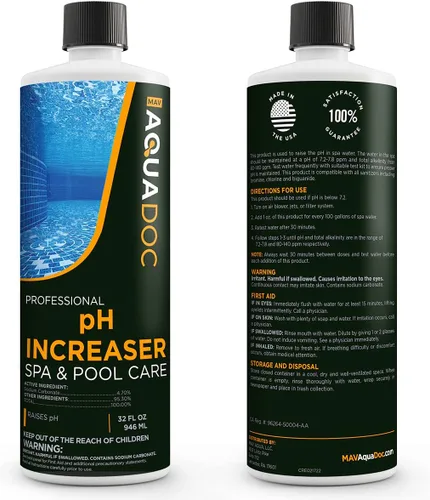 Vista 9 de AquaDoc Spa - Aumento de pH para el equilibrio del agua de la bañera de hidromasaje, 32 onzas