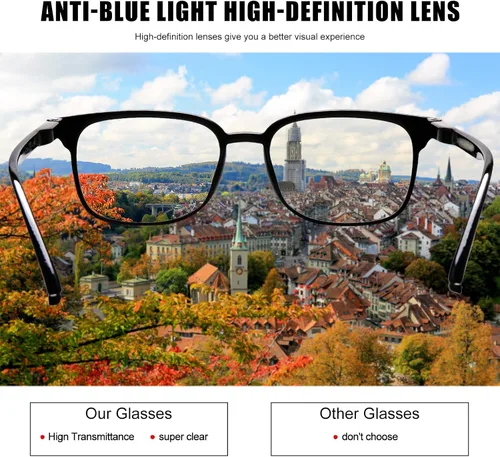 Vista 5 de Paquete de 5 lentes de lectura con bloqueo de luz azul para mujeres, lectores de computadora con bisagra de resorte