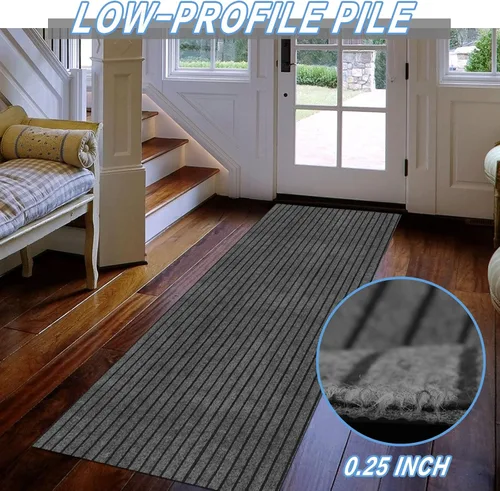 Vista 4 de FREADEM Alfombras de pasillo de 2' x 2' para interior/exterior, alfombras de área con respaldo de goma antideslizante para pasillo, balcón, garaje