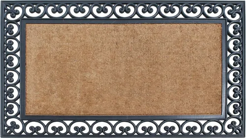 Vista 29 de A1HC Tapete para Puerta de Fibra de Coco Natural y Caucho, 30"x48" – Grueso, Duradero, Resistente, Anti-Desprendimiento, Resistente a la Medio