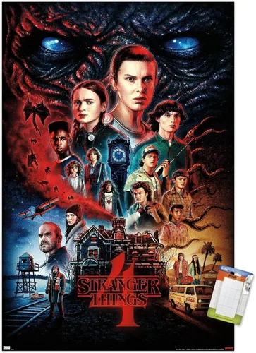 Vista 16 de Trends International Netflix Stranger Things: Season 4 - Póster de pared de una hoja, 14.725 x 22.375 pulgadas, versión enmarcada de madera
