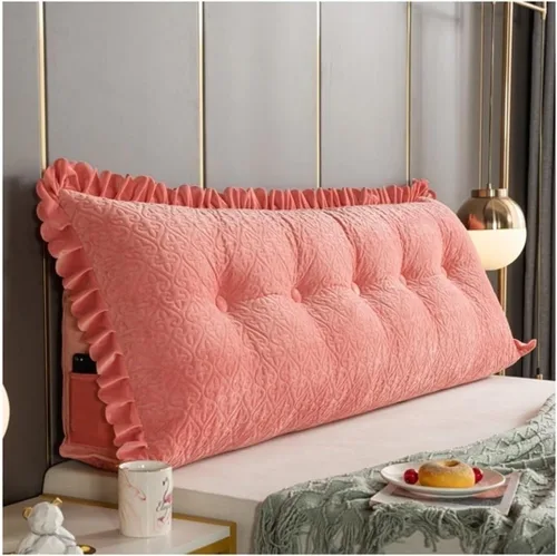 Vista 8 de Almohada de lectura triangular/almohada larga para cabecero, almohada de cama de lectura, respaldo triangular, cojín de apoyo de posicionamiento
