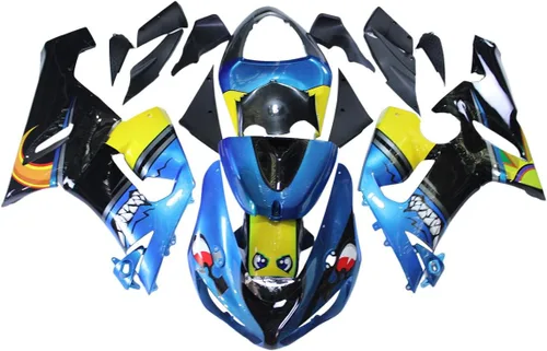 Vista 20 de FLPRO - Parabrisas de plástico ABS de doble burbuja compatible con deflectores de viento Kawasaki ZX-10R 2005-2008, ZX-6R 2005-2006, ZX-6RR/ZX600