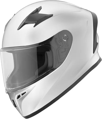 Vista 8 de GDM Casco de motocicleta de cara completa, certificado DOT, compatible con Bluetooth, sistema de 4 rejillas de ventilación