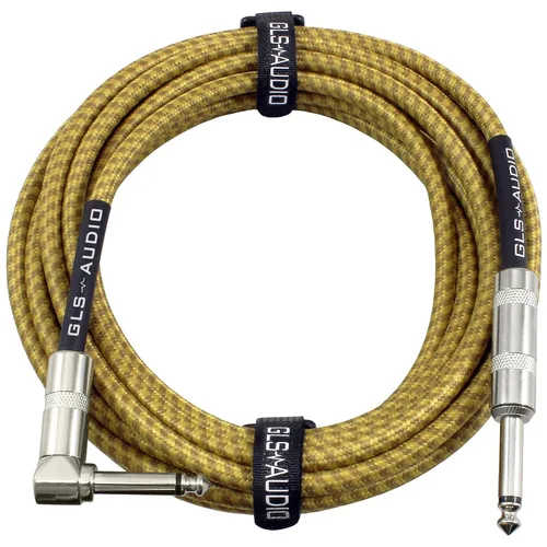 Vista 13 de GLS Audio Cable de instrumento – Cable de amplificador para bajo y guitarra eléctrica – Cable recto a recto para instrumentos de 1/4 de pulgada